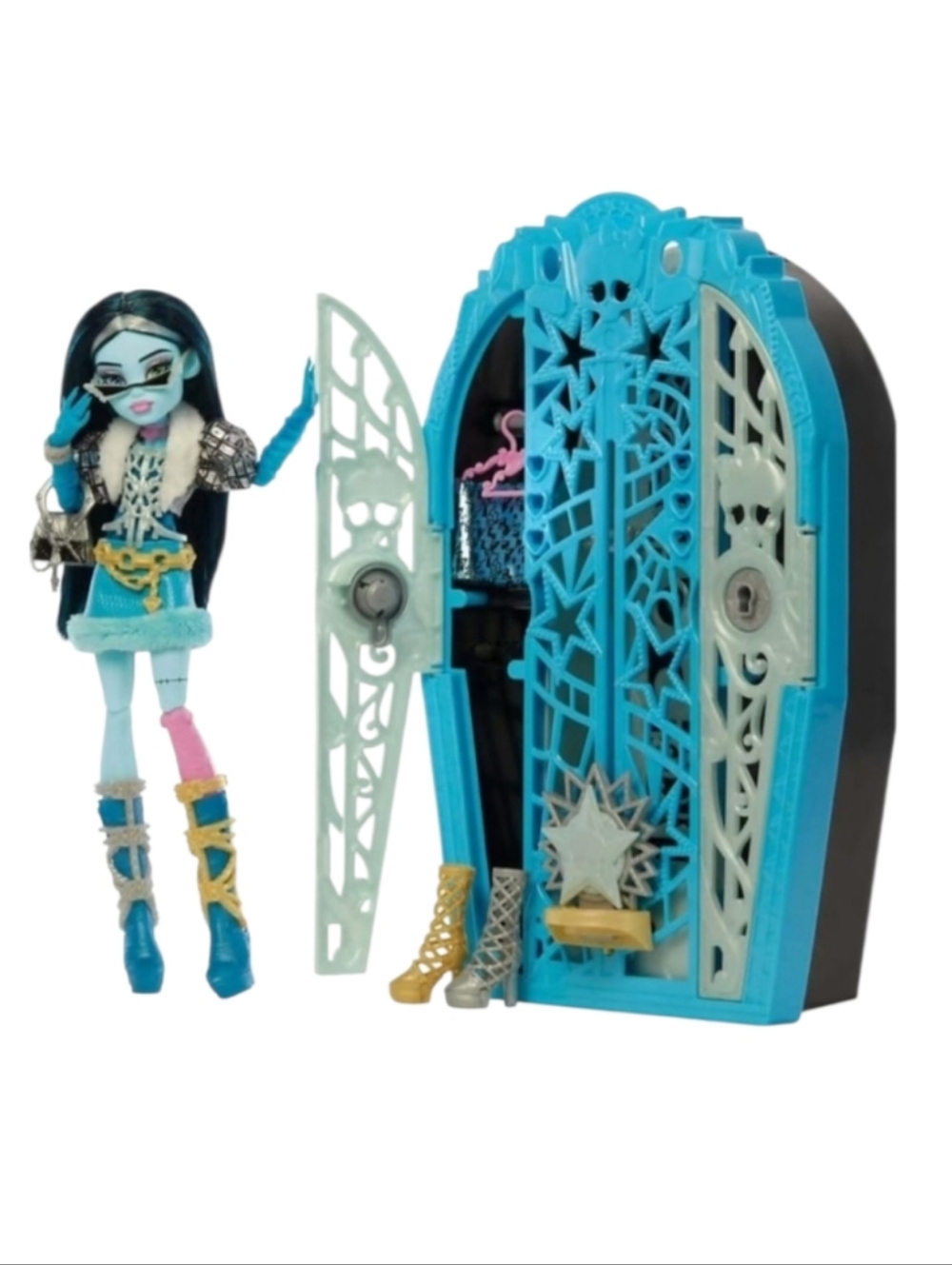🍹Monster High Skulltimate Secrets Doll and Accessories Set, Frankie Stein